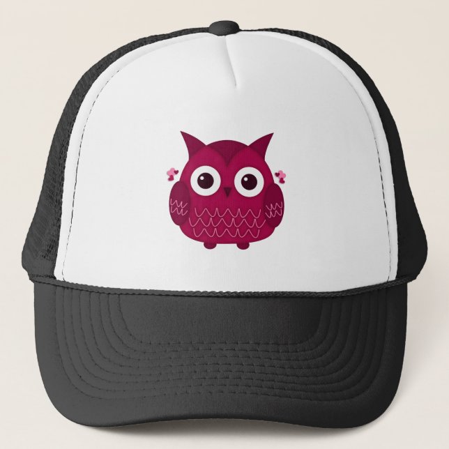 Gorra De Camionero Heart the Pink Owl (Anverso)