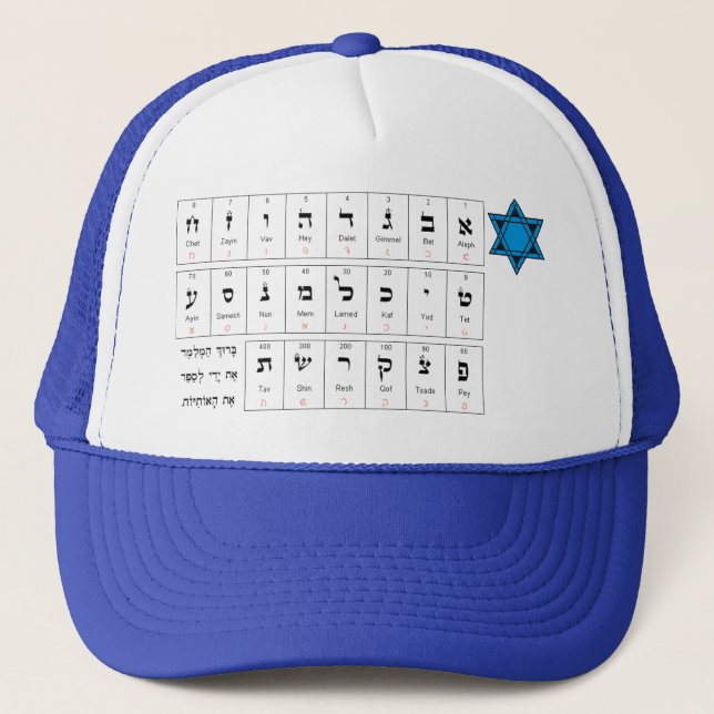 Gorra De Camionero ¡Hebreo del equipo! (Anverso)