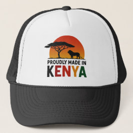 Gorra De Camionero Hecho con orgullo en Safari Africano de Kenia