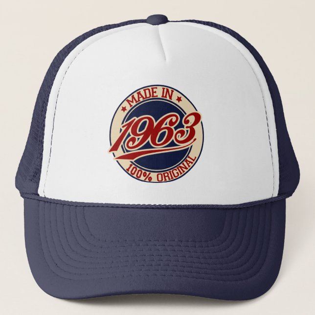 Gorra De Camionero Hecho En 1963 (Anverso)