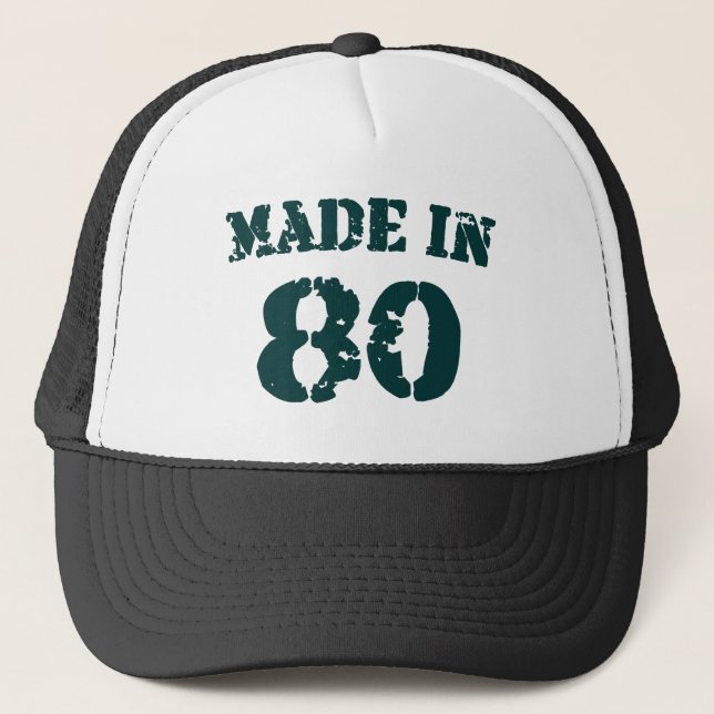 Gorra De Camionero Hecho En 1980 (Anverso)