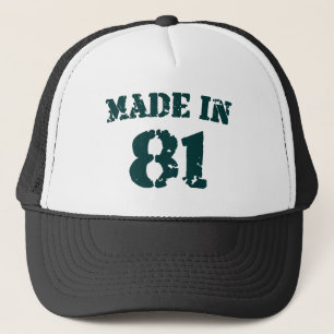 Gorra De Camionero Hecho En 1981