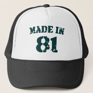 Gorra De Camionero Hecho En 1981