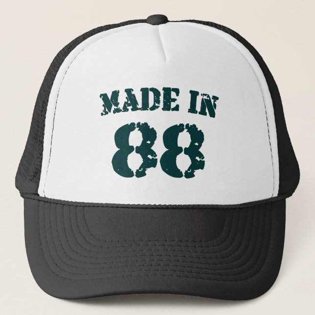 Gorra De Camionero Hecho En 1988 (Anverso)