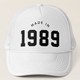 Gorra De Camionero Hecho en 1989 Cumpleaños Personalizado