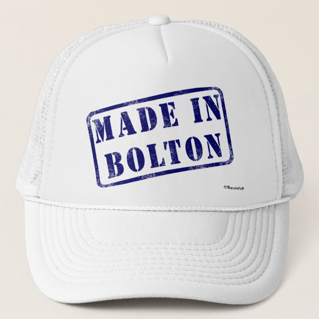 Gorra De Camionero Hecho en Bolton (Anverso)