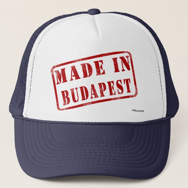 Gorra De Camionero Hecho en Budapest (Anverso)