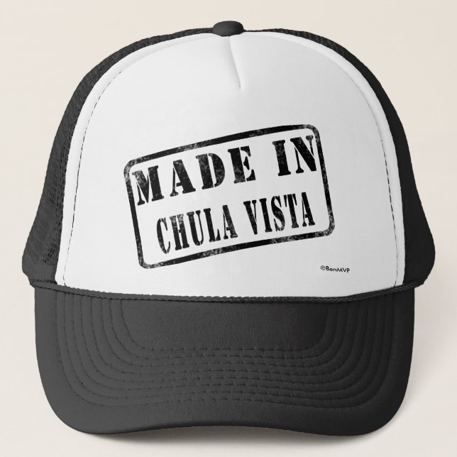 Gorra De Camionero Hecho en Chula Vista (Anverso)