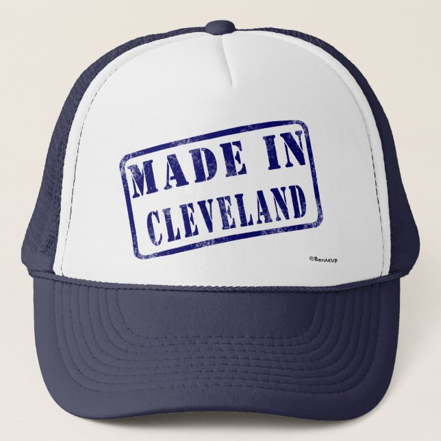 Gorra De Camionero Hecho en Cleveland (Anverso)