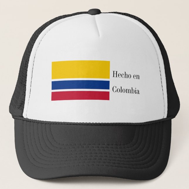 Gorra De Camionero Hecho en Colombia Bandera (Anverso)