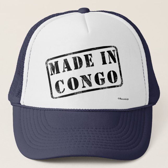 Gorra De Camionero Hecho en Congo (Anverso)