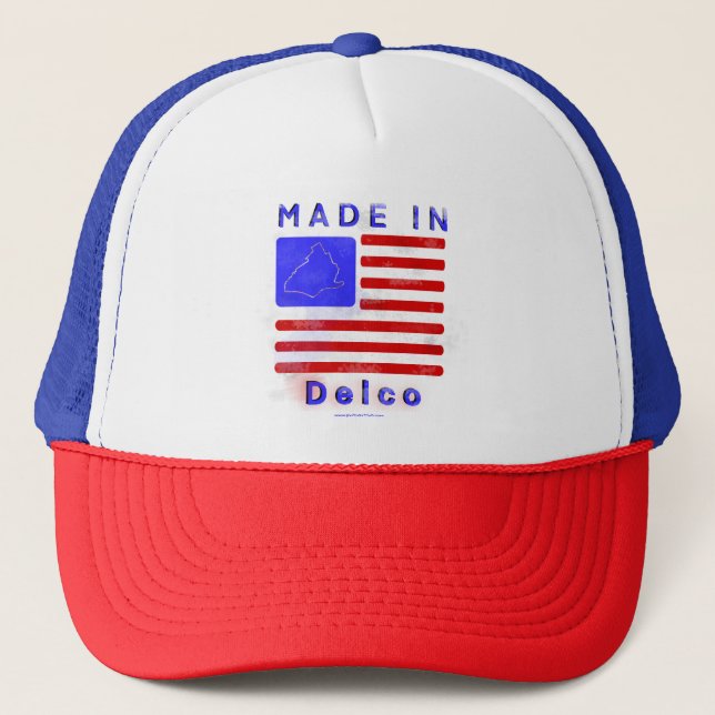 Gorra De Camionero Hecho en Delco (Anverso)