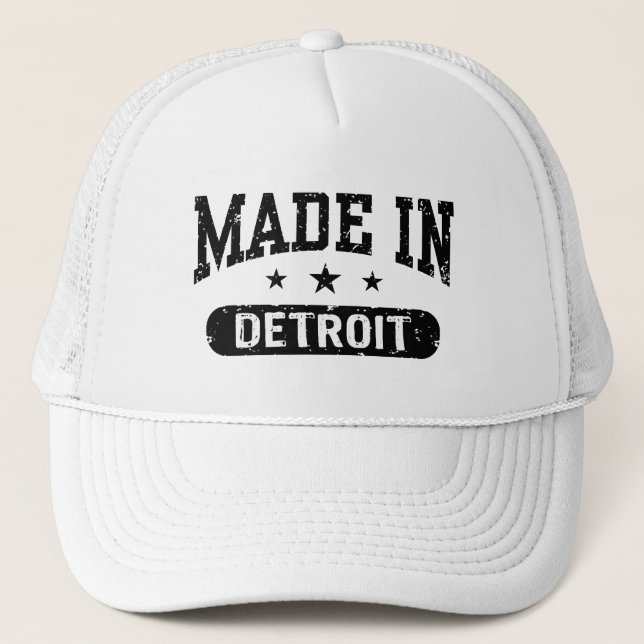 Gorra De Camionero Hecho en Detroit (Anverso)