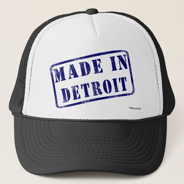 Gorra De Camionero Hecho en Detroit (Anverso)