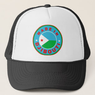 Gorra De Camionero hecho en djibouti marca de país etiqueta de produc