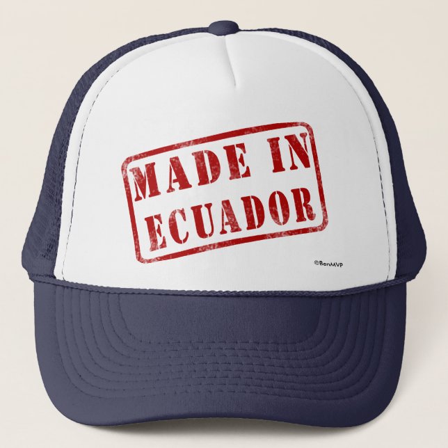 Gorra De Camionero Hecho en Ecuador (Anverso)