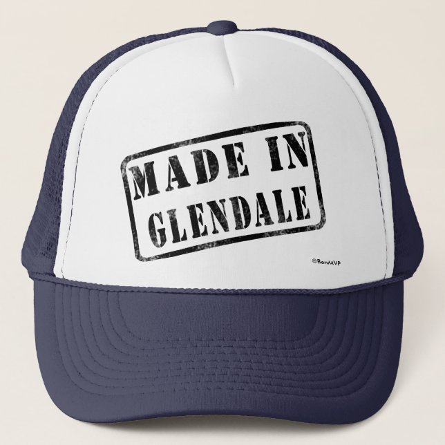 Gorra De Camionero Hecho en Glendale (Anverso)