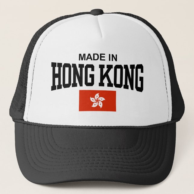 Gorra De Camionero Hecho en Hong Kong (Anverso)