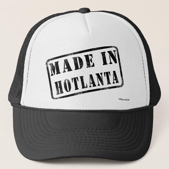 Gorra De Camionero Hecho en Hotlanta (Anverso)