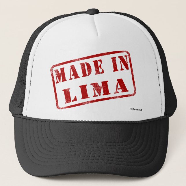 Gorra De Camionero Hecho en Lima (Anverso)