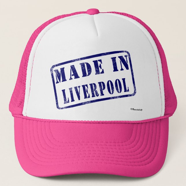 Gorra De Camionero Hecho en Liverpool (Anverso)