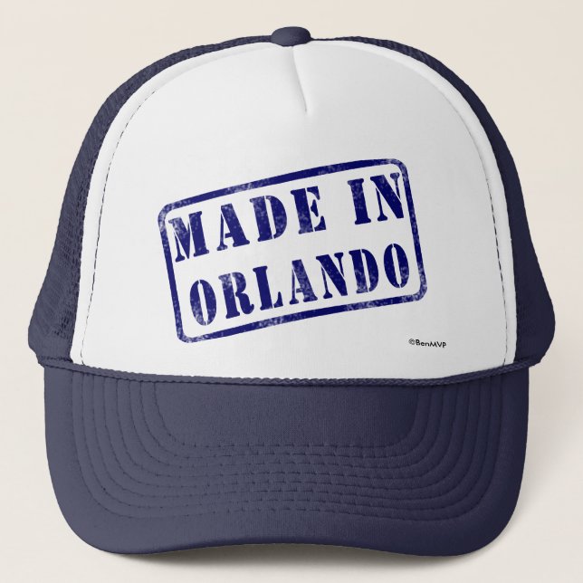Gorra De Camionero Hecho en Orlando (Anverso)