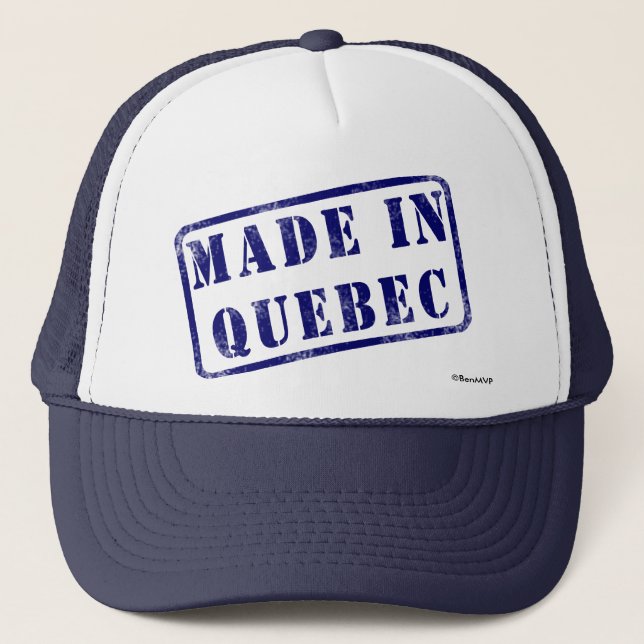 Gorra De Camionero Hecho en Quebec (Anverso)