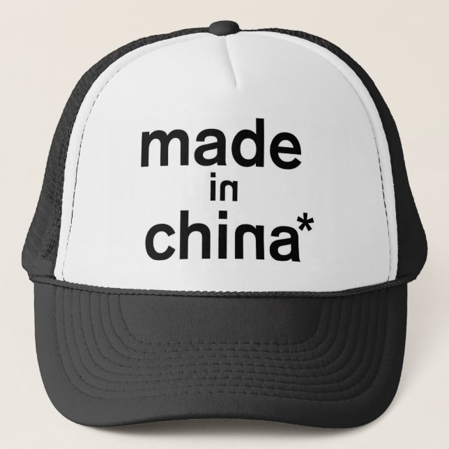 Gorra De Camionero HECHO EN ropa de CHINA* (Anverso)