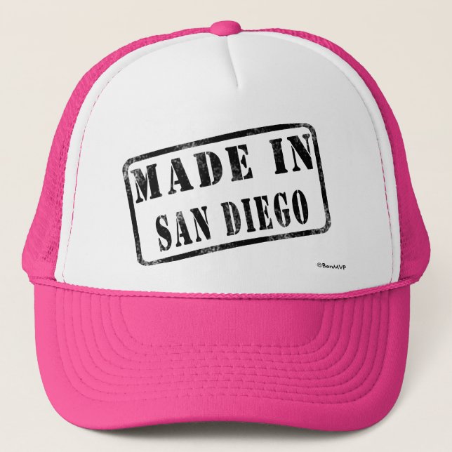 Gorra De Camionero Hecho en San Diego (Anverso)