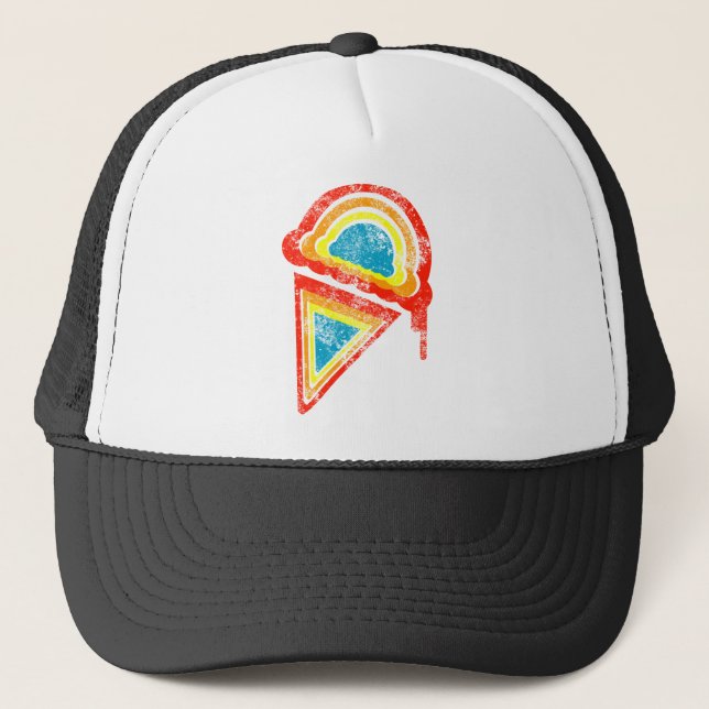 Gorra De Camionero helado de arco iris dripz (Anverso)