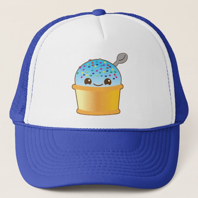 Gorra De Camionero ¡Helado delicioso delicioso lindo estupendo del (Anverso)