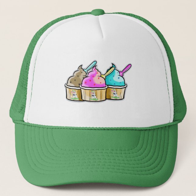 Gorra De Camionero helado fresco de la vaca (Anverso)