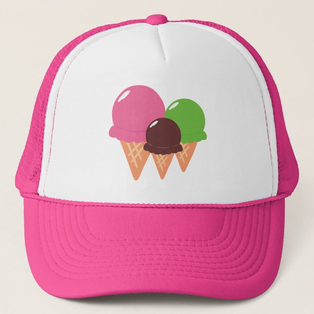 Gorra De Camionero Helados de Crema (Anverso)