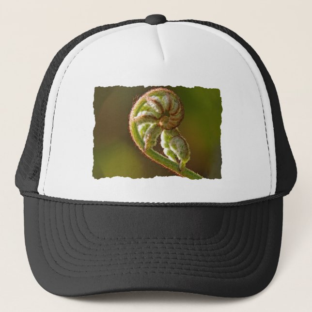 Gorra De Camionero Helecho de Fiddlehead (Anverso)