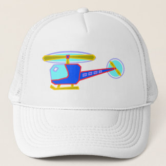 Gorra De Camionero Helicóptero Whirly-Rizado azul