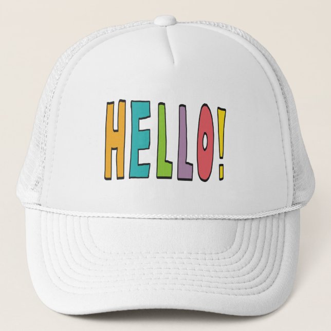 Gorra De Camionero Hello! (Anverso)