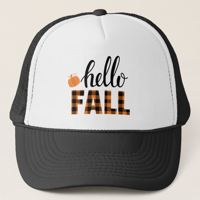 Gorra De Camionero Hello Fall (Anverso)