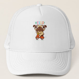Gorra De Camionero Hello Pug