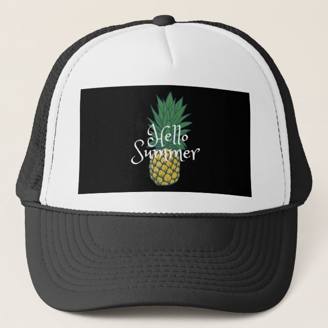 Gorra De Camionero Hello Summer Pineapple (Anverso)