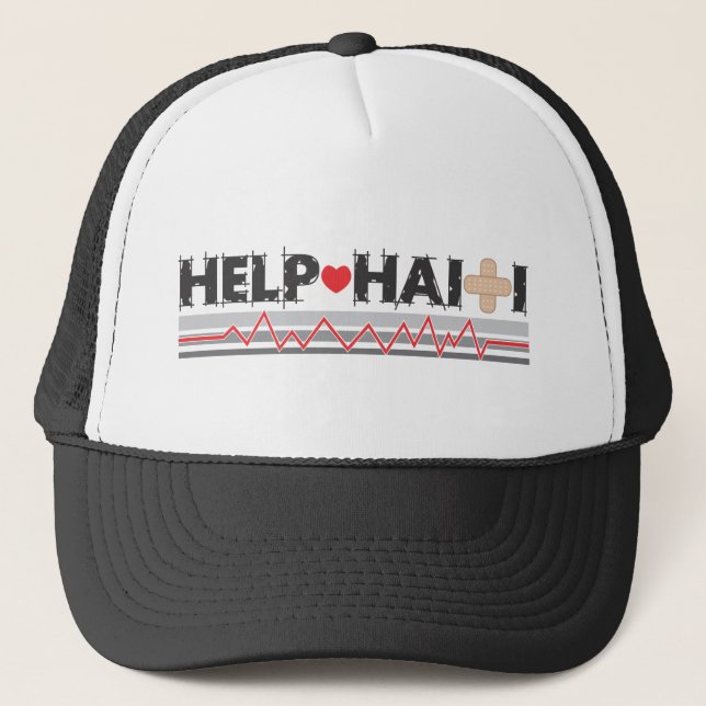 Gorra De Camionero HelpHaitiBanner2.ai (Anverso)