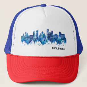 Gorra De Camionero Helsinki Finlandia Skyline Blue