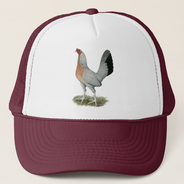 Gorra De Camionero Hen juego de doble ala de plata (Anverso)