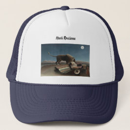 Gorra De Camionero Henri Rousseau El Dormido Azul Gitano