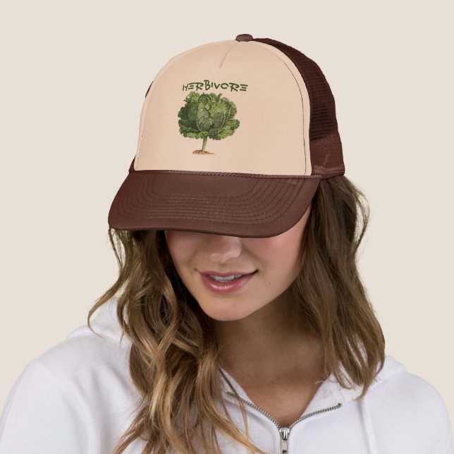 Gorra De Camionero Herbivore Vegan Vegetarian Kale Hat (In situ)