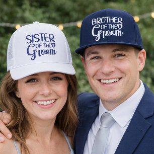 Gorra De Camionero Hermana del novio en la fiesta de bodas