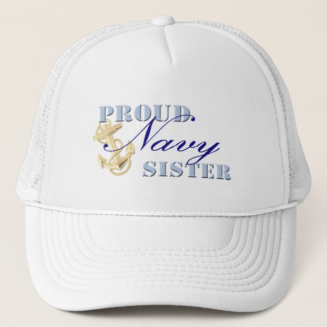 Gorra De Camionero Hermana orgullosa de la marina de guerra (Anverso)