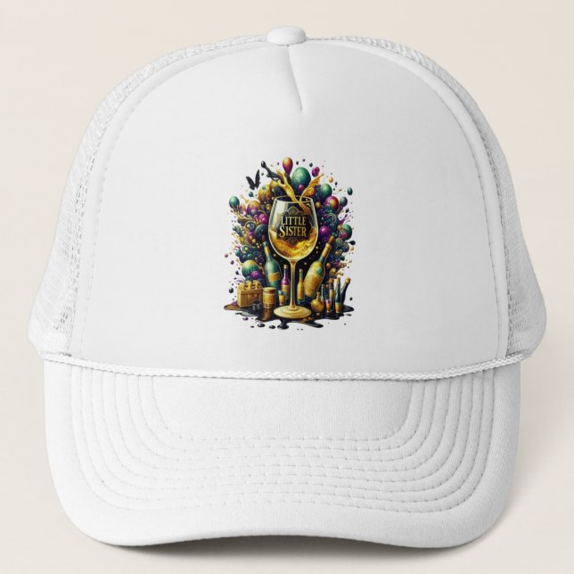Gorra De Camionero Hermana pequeña es hora de la Fiesta (Anverso)