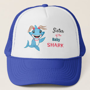 Gorra De Camionero Hermana Tiburón Familia Tiburón Feliz