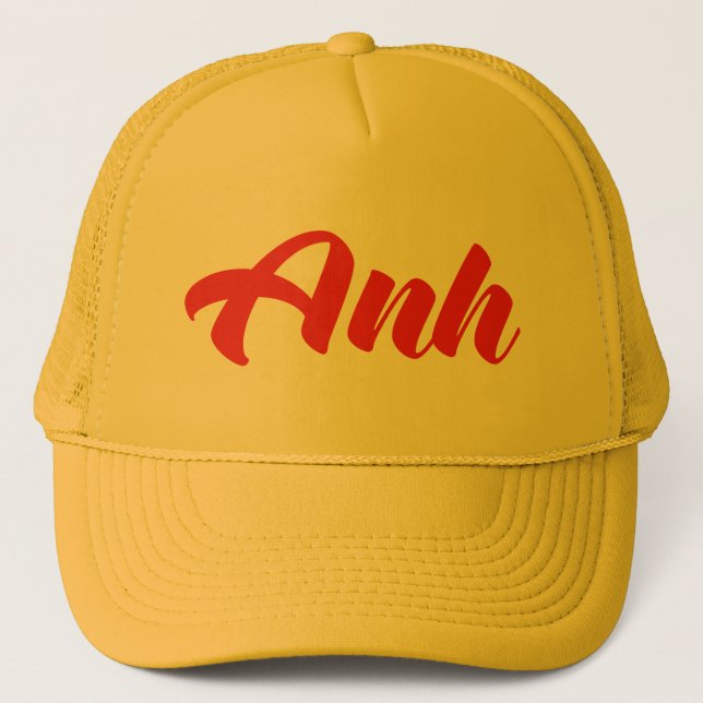 Gorra De Camionero Hermano Vietnamita - Anh ~ Tien Viene Idioma (Anverso)