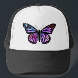 Gorra De Camionero Hermosa acuarela mariposa arte púrpura<br><div class="desc">¡Hermosa mariposa inspirada en el monarca acuático! Añade tu propio texto. Avísame si quieres hacer algo personalizado. Si lo compras,  ¡gracias! Asegúrate de compartir una foto en Instagram de ella en acción y etiquetarme @shoshannahscribbles :)</div>
